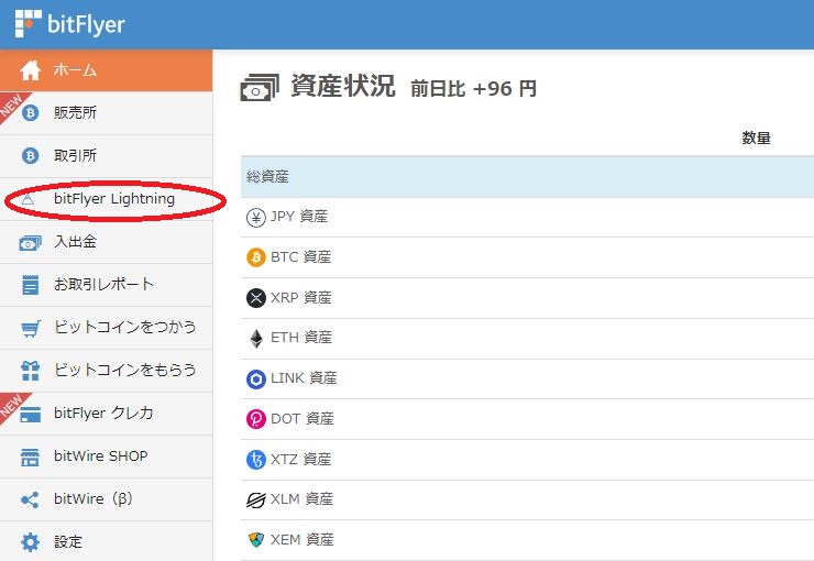 ビットフライヤーで日本円を仮想通貨に交換